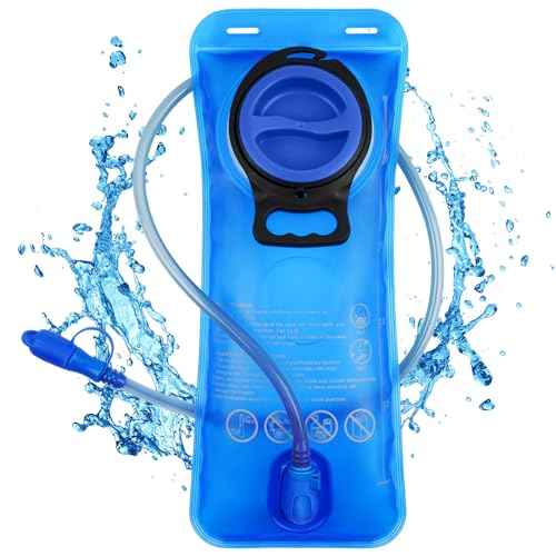 flintronic 2L Bolsa de Agua Portátil, Vejiga de Hidratación, Bolsa de Agua sin BPA, Depósito de Agua a Prueba de Fugas, para Mochila de Senderismo Campamento Ciclismo