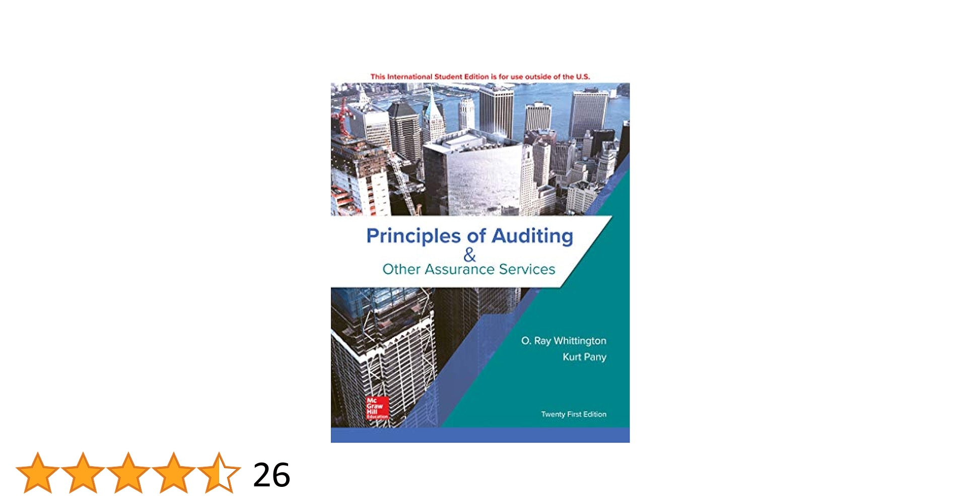 洋書 Principles of Auditing 21st edition Principles Of Auditing & Other Assurance: Whittington, Ray