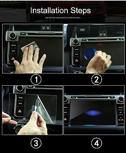 Protection écran universelle 7 pouces verre trempé voiture anti-rayure console centrale