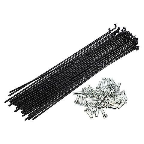 X AUTOHAUX 40 Pcs 14G J Bend Bicycle Spokes Cover