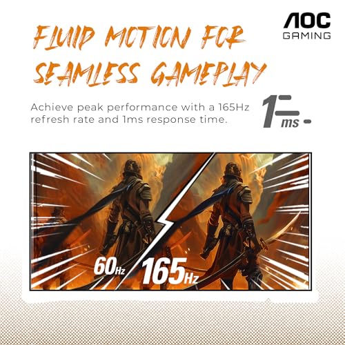 Image of AOC CQ32G3SE 32 inch Curved Gaming Monitor 2K QHD 2560x1440, 1000R, 165Hz 1ms, AMD FreeSync Premium, 3-Year Zero Dead Pixel Guarantee,Black