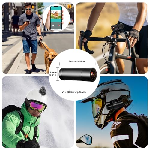 VSYSTO bicycle camera 2K CMOS Cámara impermeable miniatura 2