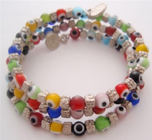 Multicolor Evil Eye Bracelet (Glass)