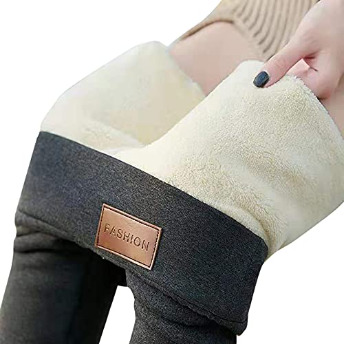 Goudan Fleece Lined Leggings High Waisted Winter Warm Comfortable Full Length Slim Leggings For Women Girls