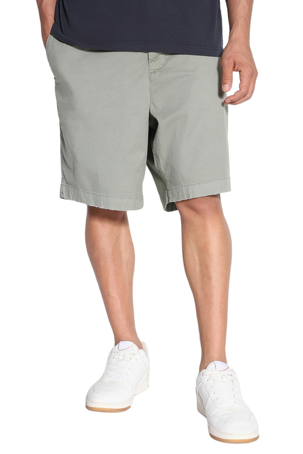 american eagle Men Olive Flex 9 Inches Lived-in Khaki Short-picture-27