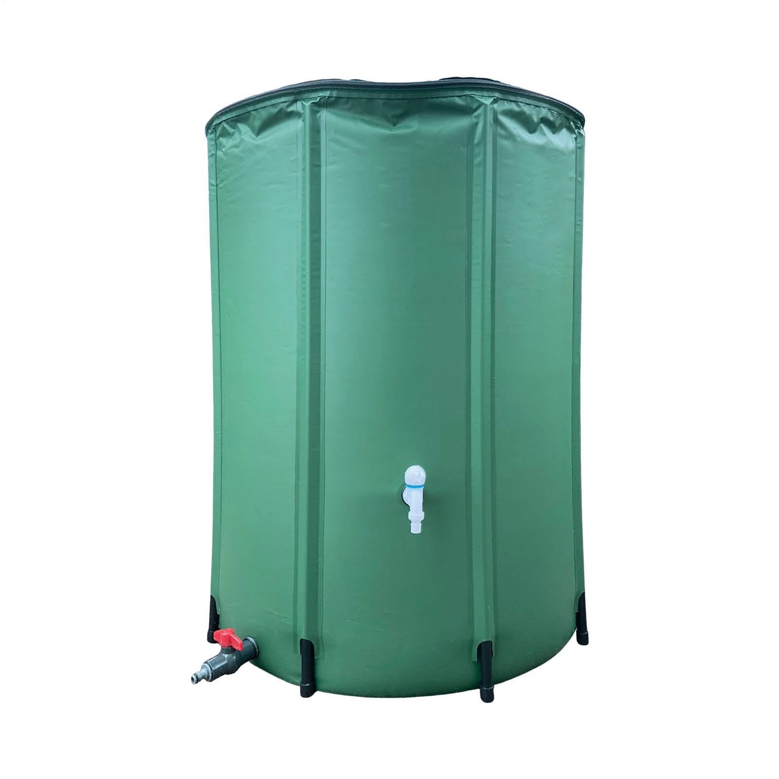 Recipiente de agua Regenton - Colector de agua de lluvia - Colector de | agua plegable con grifo | Contenedor de jardín para recoger, almacenar y reutilizar agua de lluvia, ahorro de agua, gran