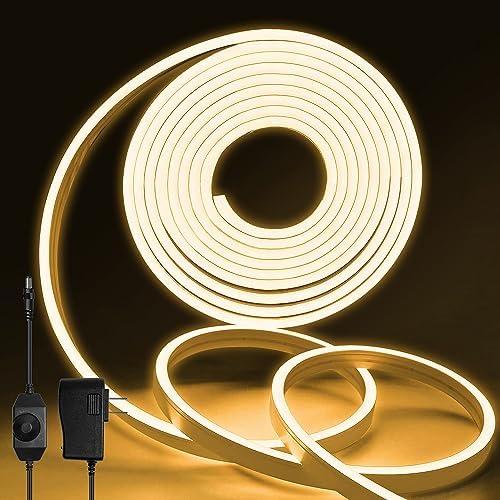 Lucienstar Neon LED Strip Light 12v Warm White Dimmable Neon Light
