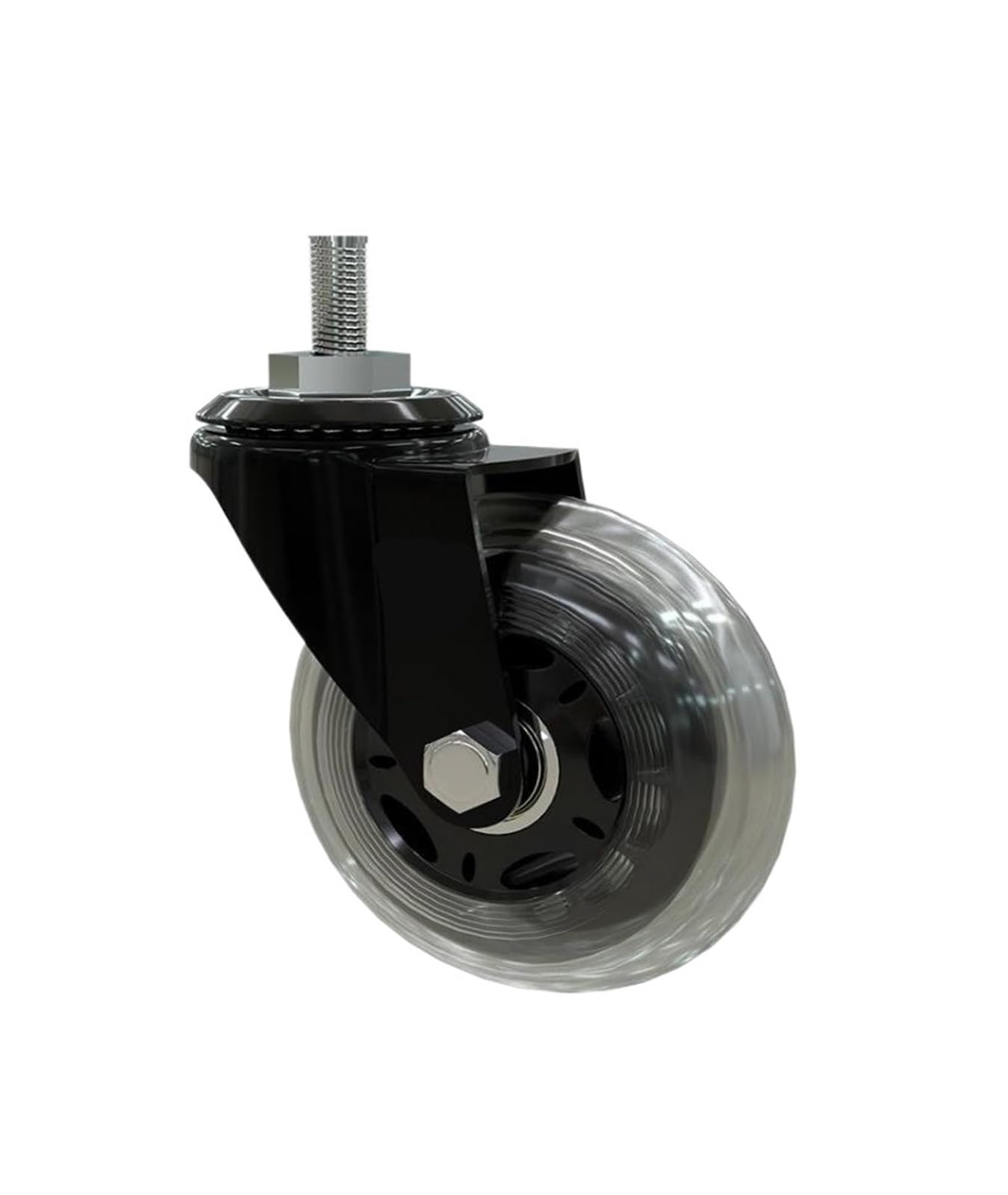 MXXDMOPD 5-Pack 3-inch PU Screw Roller ice Wheel electrophoresis Scooter Universal Silent Caster