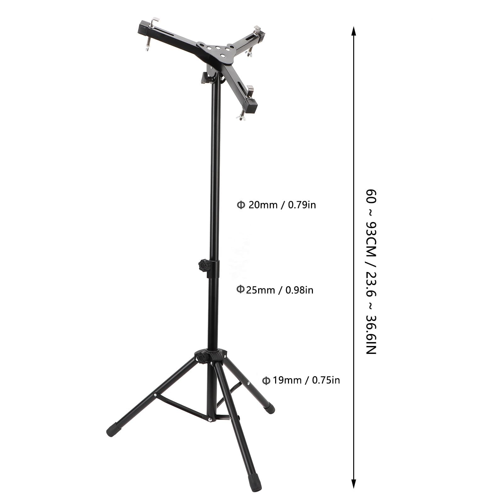 Supporto per Rullante Supporto per Rullante Pieghevole Treppiede per Rullante Regolabile Accessori per Strumenti Musicali in Lega di Alluminio