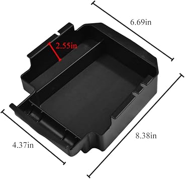 Center Console Organizer Compatible with Ford Fusion 2013 2014 2015 2016 Armrest Storage Box ABS Tray Insert Organizer Glove Pallet