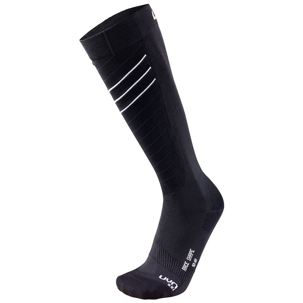 UYN S100252 SKI RACE SHAPE Socks Women's Black White 38