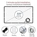AMCCHA Projector Screen 120 inch 16:9 HD Foldable Anti-Crease Portable Projector Movies Screen Support Double-Sided Projection for Home Theater Outdoor Indoor，Office use