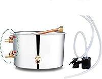 Vista 4 de Kit de destilación Shine Still Home Brewing Distillery Kit de 5 galones con olla de acero inoxidable y bomba de agua de golpe, bobina de cobre