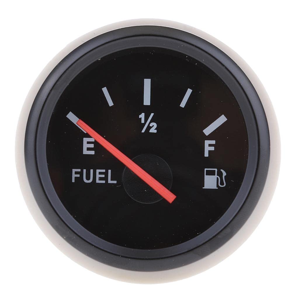 MYADDICTION 2 52mm Universal Boat Marine Car Fuel Level Gauge LED Light Display Black 2-image-48