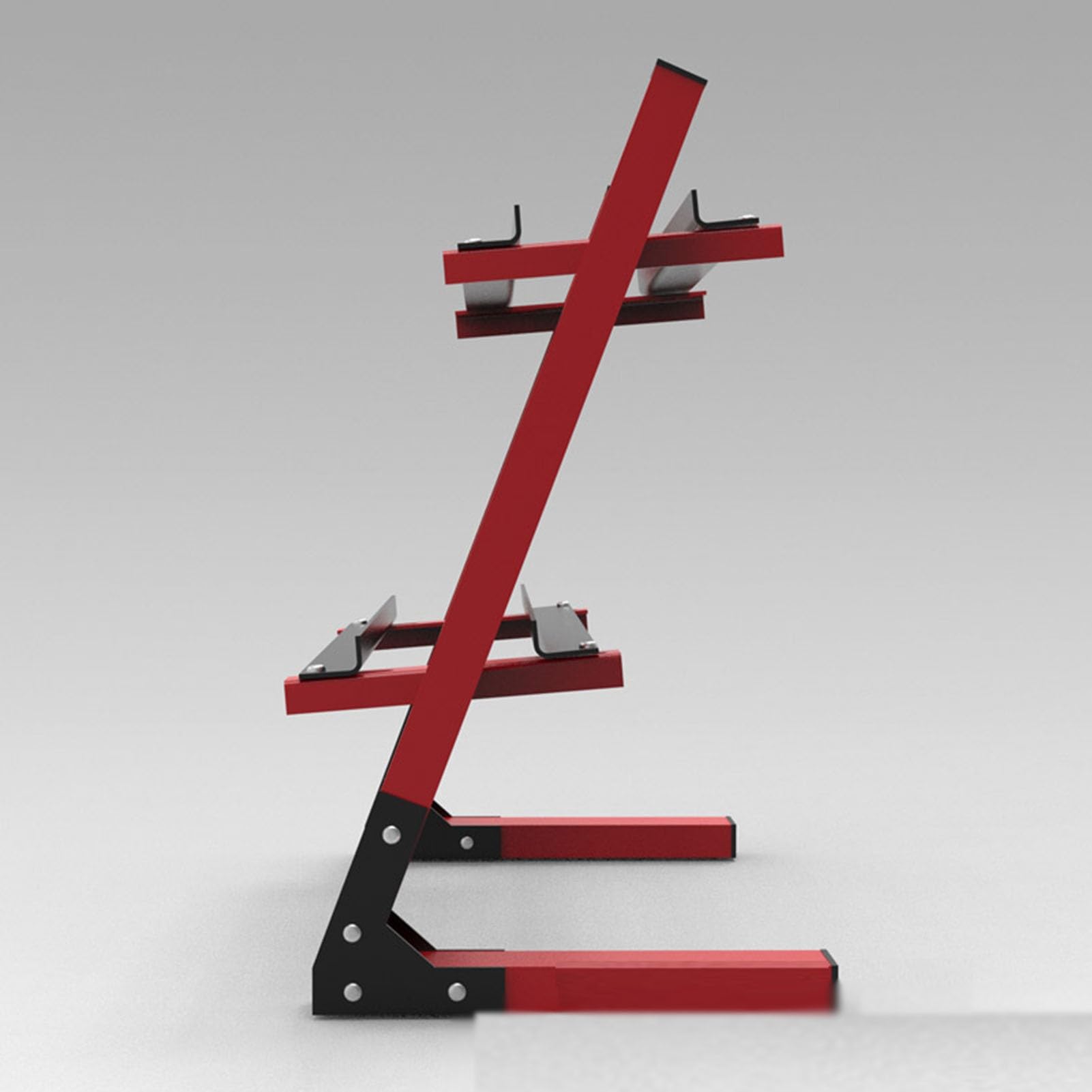 Porta Manubri A 2 Livelli, Rastrelliere For Attrezzature Da Palestra Domestiche/Commerciali, Spaziatura Regolabile, Capacità Di Peso 150 Kg, For Display Con Esagonale/Rotondo