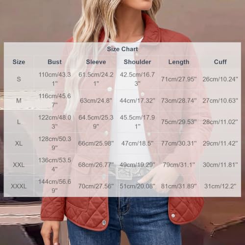 Piuwrlz Women's Diamond Quilted Snap Button Jacket with Flap Pockets - image 5
