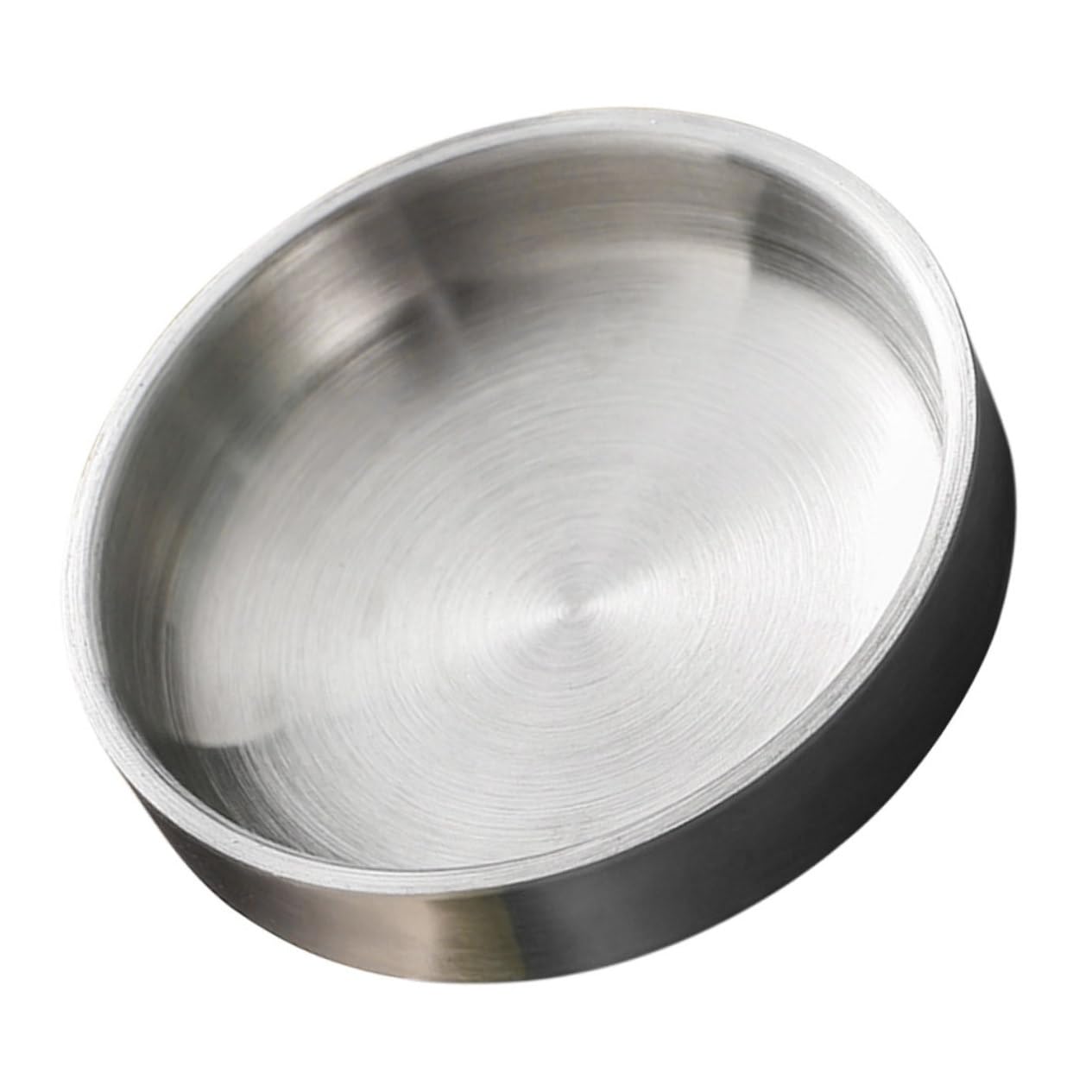 KICHOUSE Pickle Dish Condiment Dish Korean Kimchi Soy Sauce Dish Soy Dishes Mustard Bowl Steel Dipping Plate Condiment Sauce Cups Ramen Bowl Sauce Dipping Sushi Sauce Silver Stainless Steel