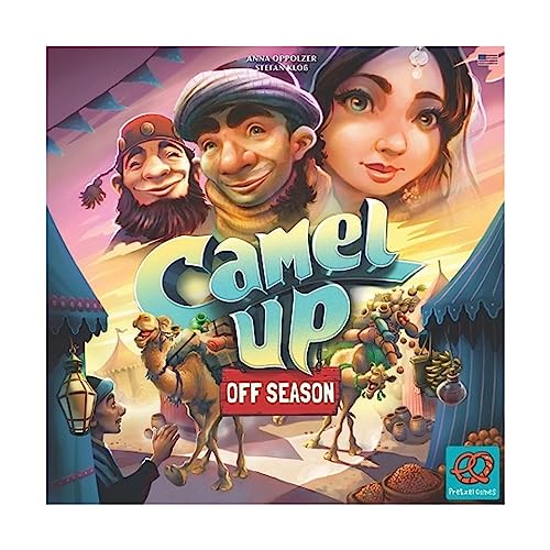 Pretzel Games Camel Up Off Season Board Game | Strategy Game | 3-5 Players | Ages 8+