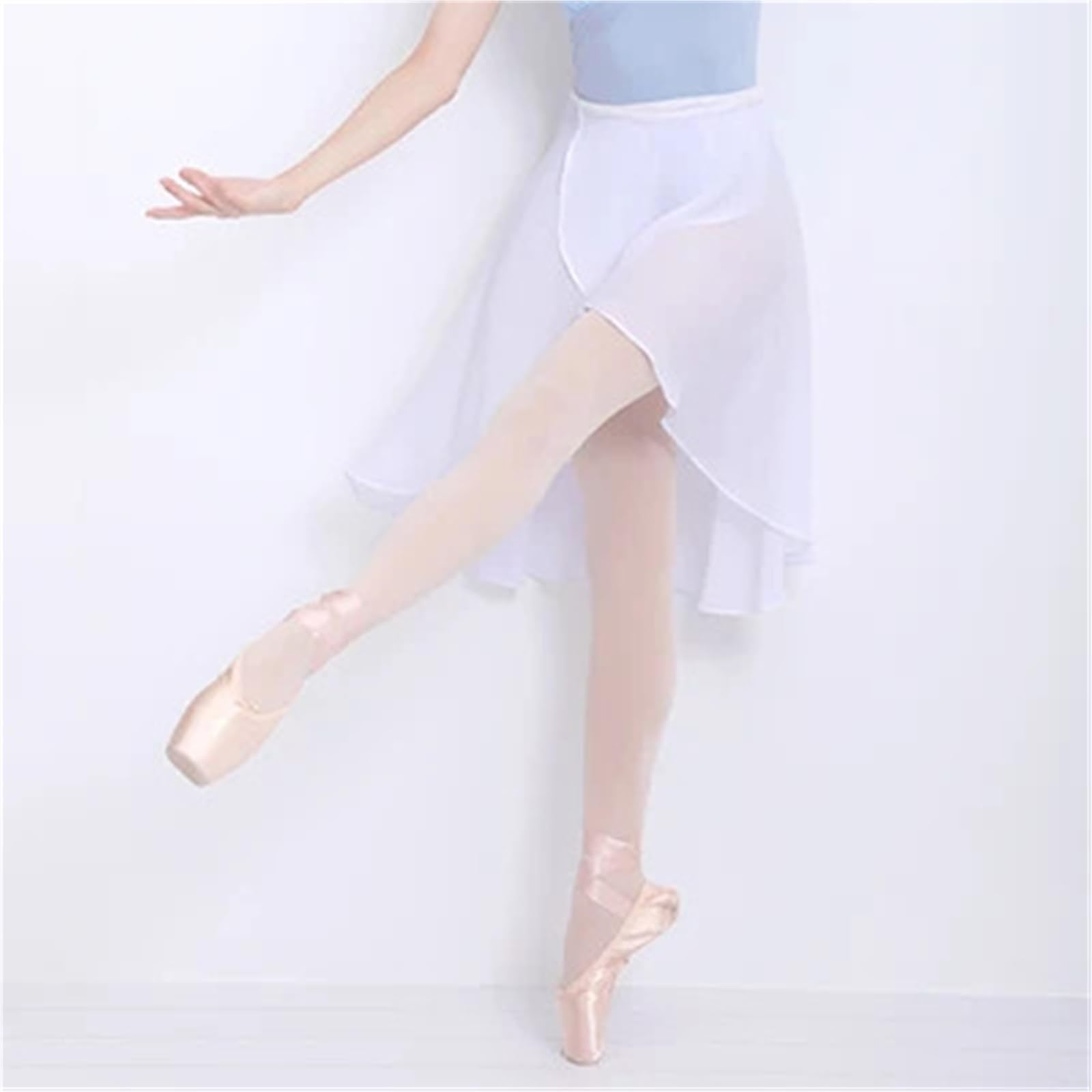 Falda Ballet Falda de Ballet Falda de Baile Mujer Abrigo Largo Falda de Baile de Gasa Falda de Ballet for práctica de Baile per Ballet(Light Blue)
