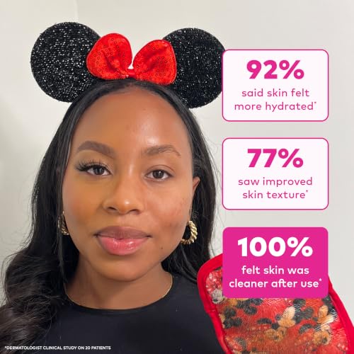 Image of The Original MakeUp Eraser 7-Day Set, Erase All Makeup with Just Water, Including Waterproof Mascara, Eyeliner, Foundation, Lipstick, Sunscreen, and More! Minnie & Mickey, 7ct.