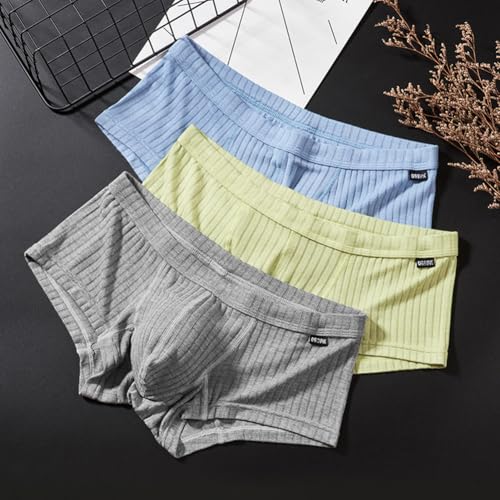 Men's Flex Fit Stretchy Boxer Briefs Low Waist Underwear Multipack2