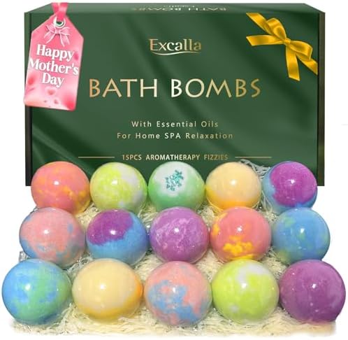 Bath Bombs for Women Gift Set, 15 Pcs Handmade Bubble Bathbombs, ...
