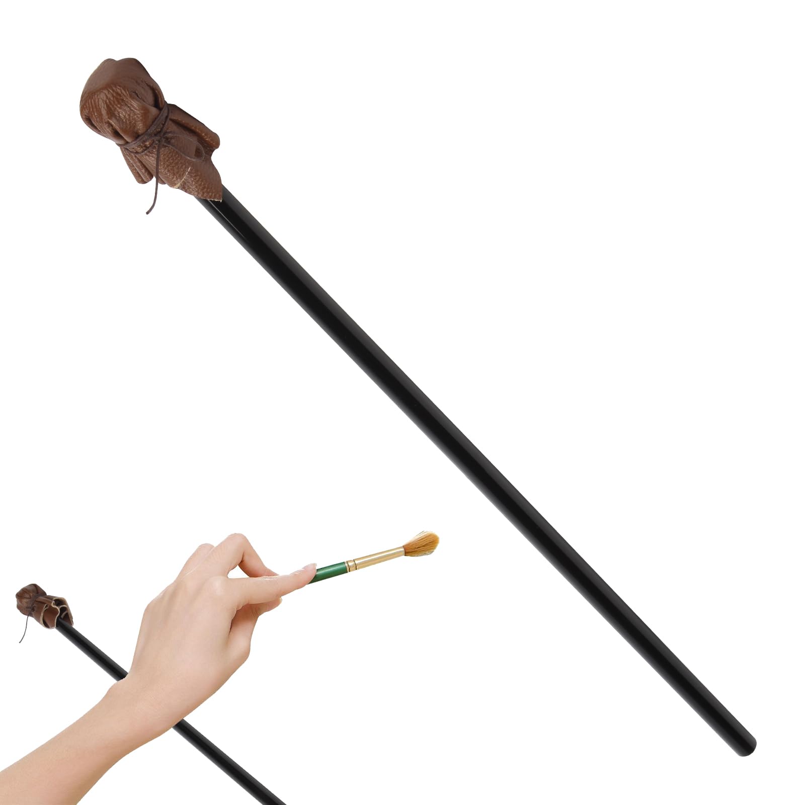 Abnehmbarer Mahl-Stick, 82,7 cm, zum Stehen von Malerhand | Falling in Art Mahl Stick Acrylstab mit Kunstleder, Künstler-Malerei, Handauflage, Werkzeug für Malerei, Skizzierzubehör
