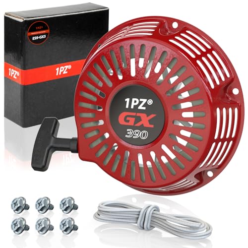 1PZ ES9-GX3 Arrancador de Retroceso con Cuerda Reemplazo para Honda GX340 GX390 GX610 GX620 11hp 13hp 28400-ZEE3-W01ZA Generador Replaces