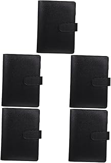 TEHAUX 5 Conjuntos De Envelopes De Dinheiro Para Livro De Orçamento Para Orçamento De Notebook Com Envelopes De Orçamento Fichário De Couro Pu Cartões De Fichário De Orçamento Sacos