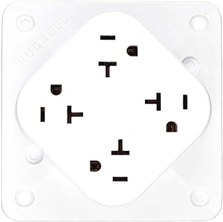 Receptacle, Quad, 20A, 5-20R, 125V, White