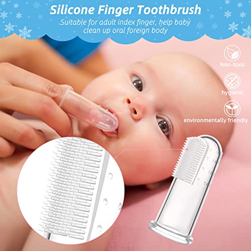 Baby Grooming Kit - 12 in 1 Nursery Essentials Baby Registry Shower Gift for Newborns, Infants, Toddlers, Boys, Girls Kids-Safety Baby Comb, Brush, Finger Toothbrush, Nail Clippers, Scissors(Blue) - Image 8