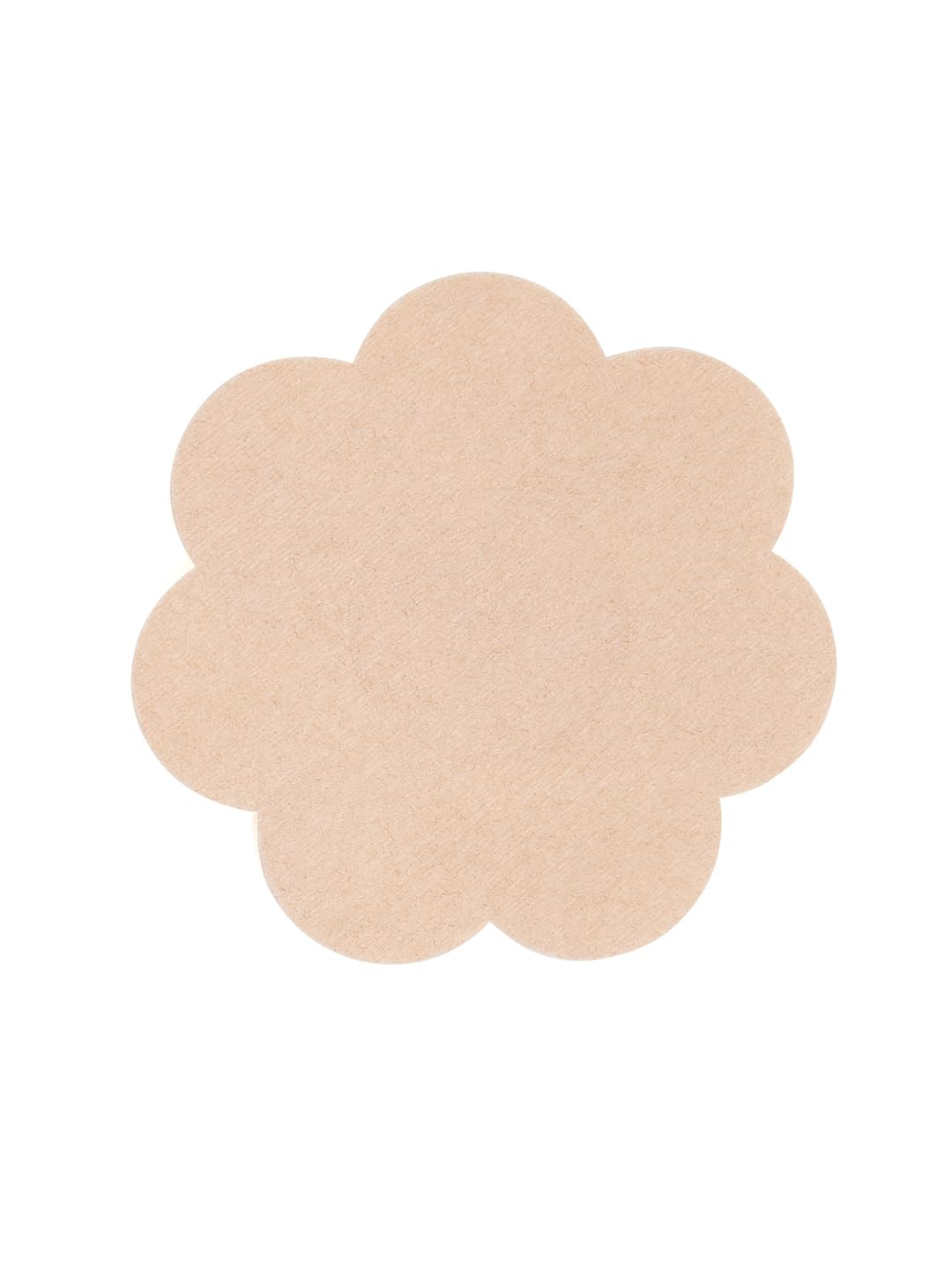 Pack of 10 Skin-Friendly Disposable Nipple Covers for Women (Flower Shaped)- WF10 Beige-image-13