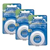 Universal Brands Essential Waxed Mint Floss, 50 m, Pack of 3