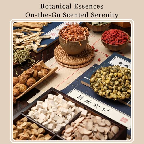 Natural Herbal Feng Shui Bracelet, Handicrafts Five Elements Bead Bracelet, Modern Chinese Style Fragrance Bracelets for Stress Relief Relaxation, Lucky Charms for Good Lucky4