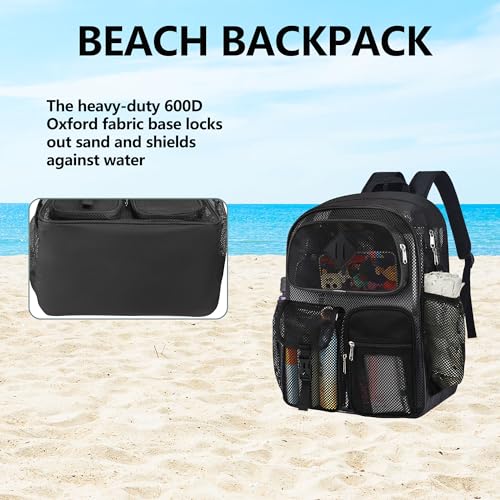 Mochila malla resistente 28L para adultos con correas acolchadas miniatura 6