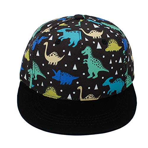 Boys and Girls Dinosaur Print Baseball Cap Adjustable Sun Hat Kids Fashion Cap Youth Hip Hop Caps