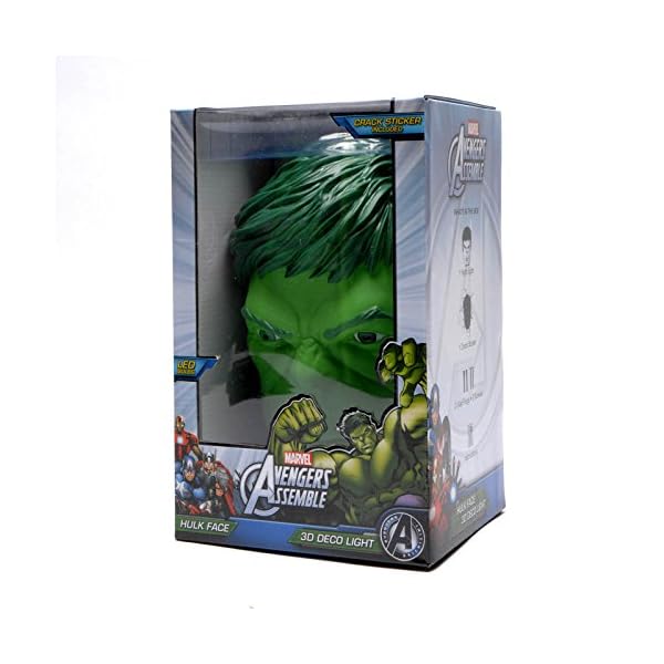 Jessecos Marvel Avengers HULK Head Gesicht Kopf 3D Deco Wandlampe Nachtleuchte – Bild 7