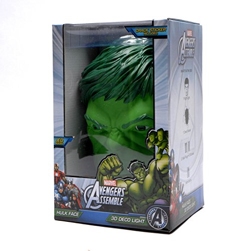 Jessecos Marvel Avengers HULK Head Gesicht Kopf 3D Deco - Lampada da parete da notte - Image 7
