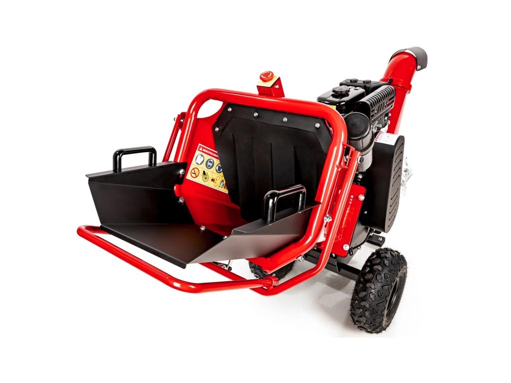 Hahn & Sohn Cedrus RB02PRO - Trituradora de gasolina, fuerte, hasta 12 cm, motor Loncin de 4,4 kW, chasis, trituradora de jardín, trituradora de madera, trituradora de ramas, trituradora profesional