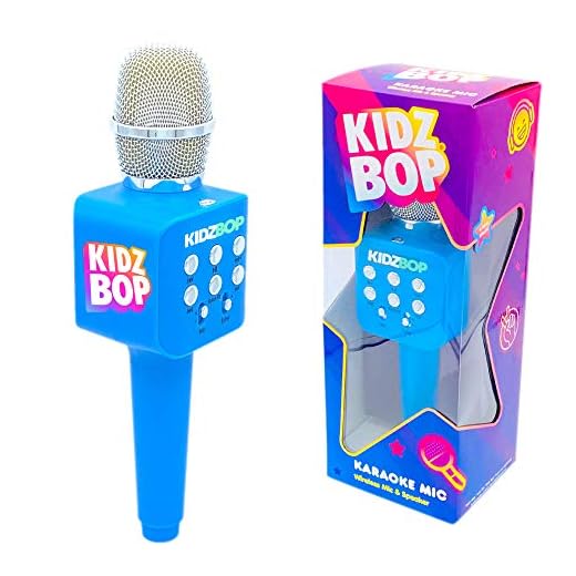 Kidz Bop Kids Karaoke Microphone, Hit Music Brand for Kids, Gift for Girls and Boys 3, 4, 5, 6, 7+, Years Old