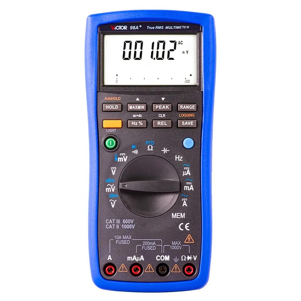 Victor True Rms Multimeters QDTimes QD-VICTOR 98A+ True RMS Digital Multimeter User Manual