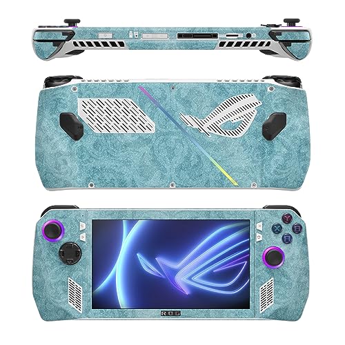Image of MightySkins Glossy Glitter Skin Compatible with Asus ROG Ally - Baby Blue Jacquard | Protective, Durable High-Gloss Glitter Finish | Easy to Apply