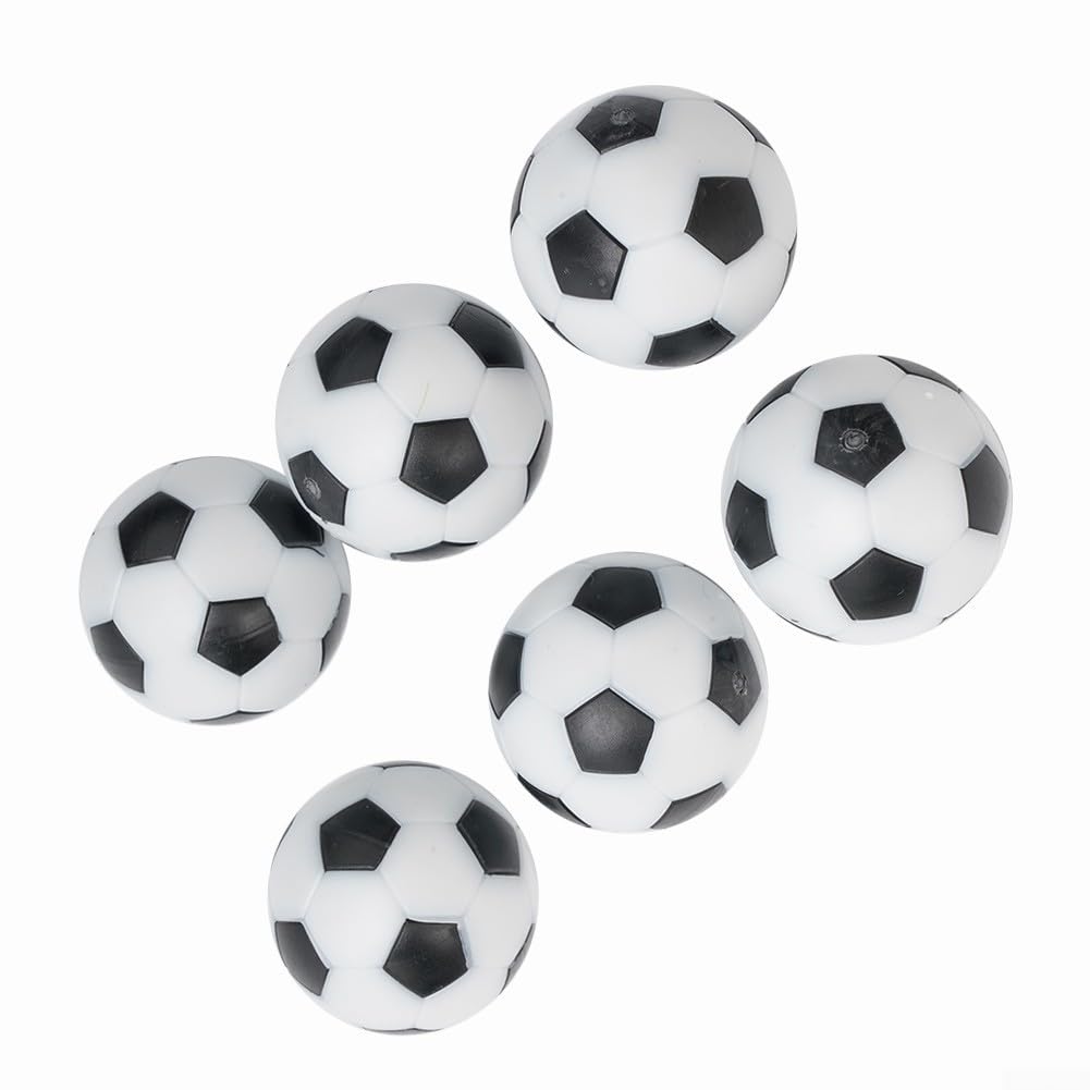 6 Pack 32Mm Table Football Balls For Foosball Table, Replacement Soccer Game Ball Compatible With Striker Barcelona Roma Tables
