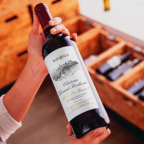 Crintiff Zwangerschapslabel voor wijnfles met gepersonaliseerde wijnfleshanger, motief: wijnrol, babyroutte, verrassing… - Image 6