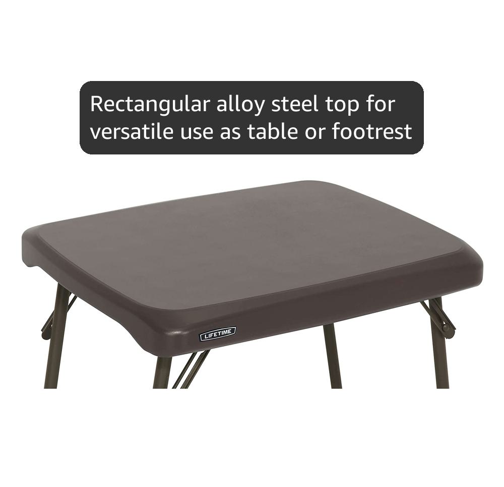 Amazon.com : LIFETIME 280488 Compact Folding Low Side Table for