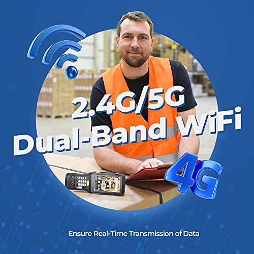 Munbyn Barcode Scanner Android, Long Range Barcode Scanner, 2D Android 11 Scanner With Zebra 4750Mr Scanner, Ip65 Rugged Android Barcode Scanner Nfc 4G Wi-Fi For Inventory Warehouse #TOP5