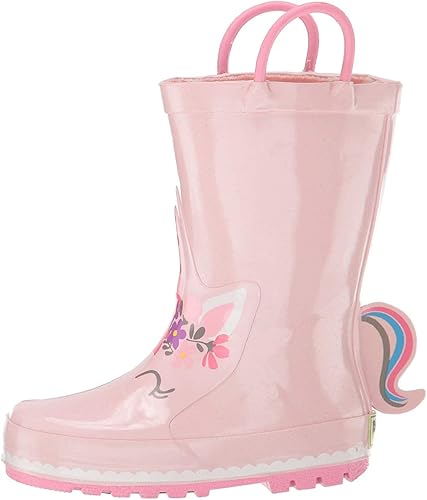 Miniatura 4 de Western Chief Girl's Waterproof Printed Rain Boot with Easy on Handles