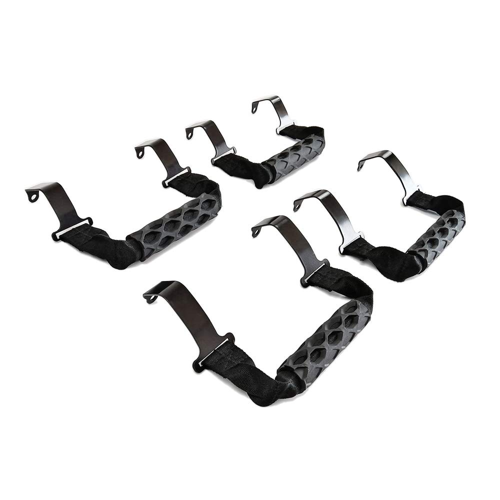 XBEEK Front and Rear Steel Grab Handles Compatible with Jeep 2018-2023 Wrangler JL and 2020-2021 Gladiater JT - Set of 4-