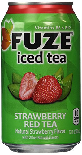 Fuze Iced Tea 12oz Can (Pack of 24) (Strawberry Red Tea)