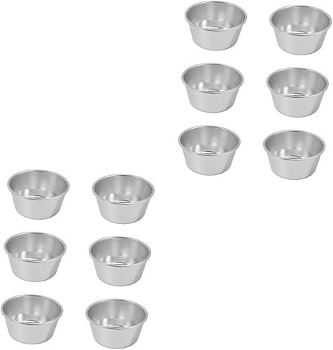 Miniatura 1 de Taza de pudín para tartaleta, molde de aluminio para hornear, magdalenas, moldes individuales de metal para magdalenas, taza para hornear, taza para